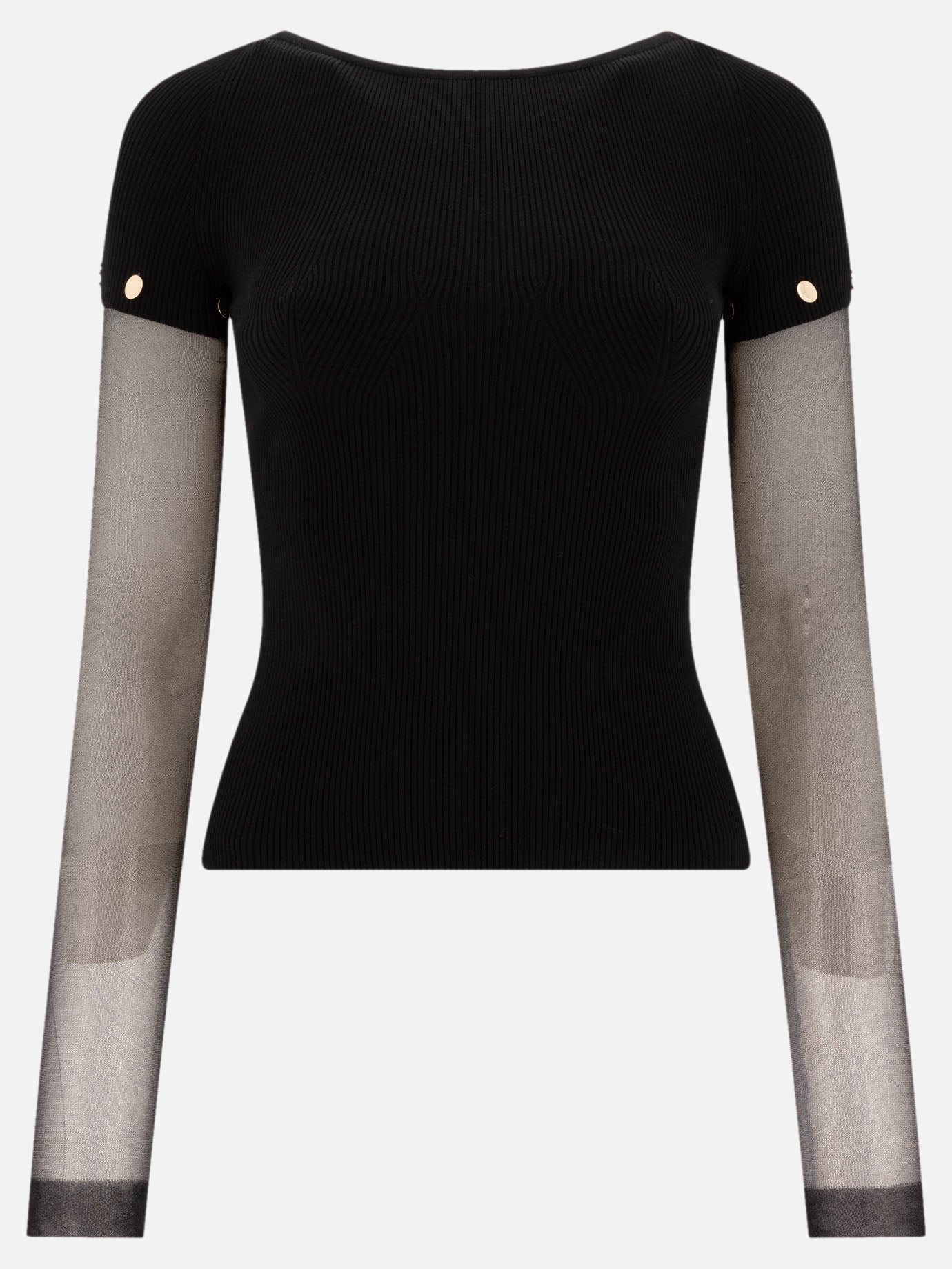 Crewneck t-shirts Solid colour  Black - Max Mara Sportmax Women | PDP | VIETTI Online Store | thumbnail