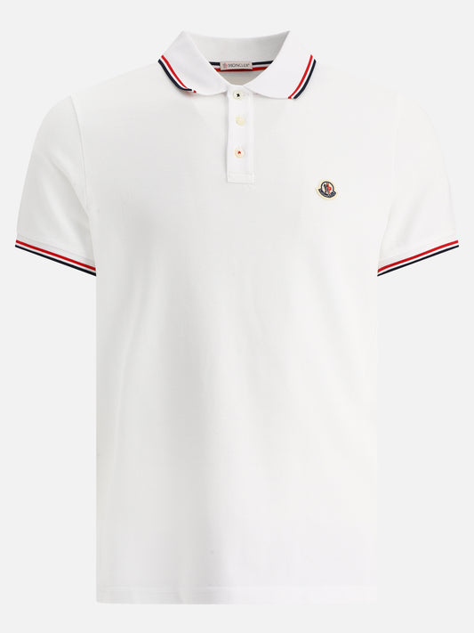 Moncler Polo con logo 10248660_S White 1