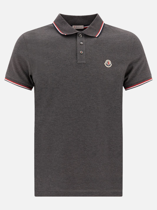 Moncler Polo con logo 15781602_M Grey 1