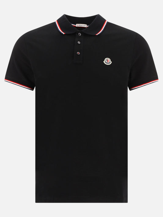 Moncler Polo con logo 18596429_S Black 1