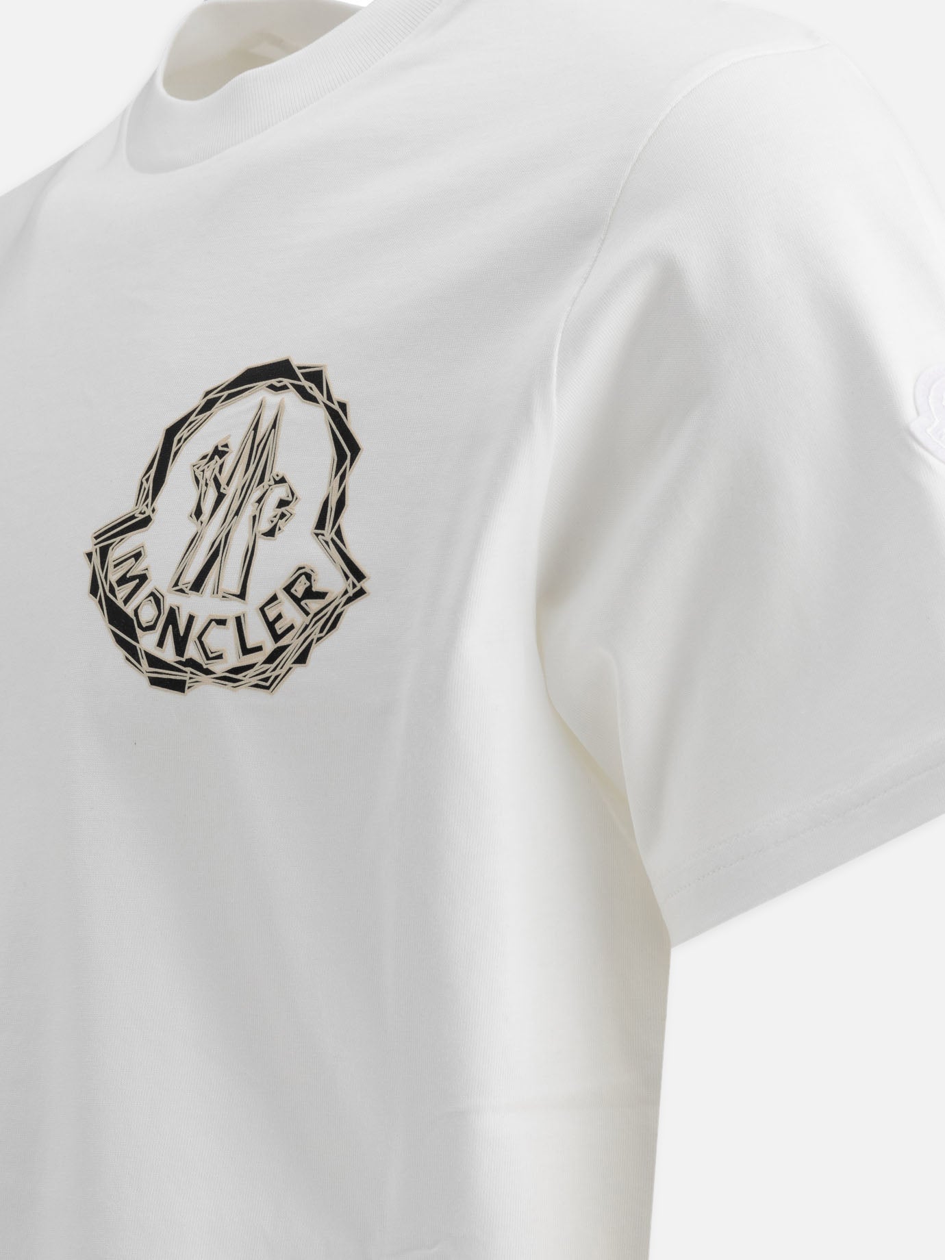 Moncler T-shirt with logo 15432336_S White thumbnail_4