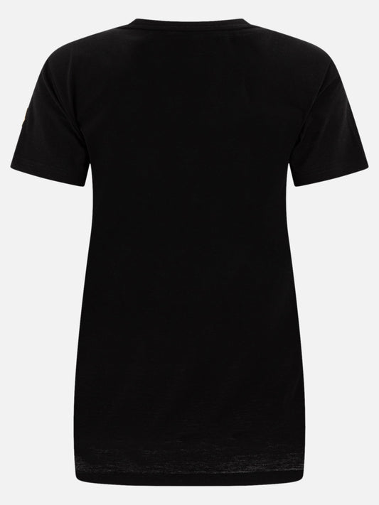 Moncler T-shirt with logo patch 13641448_XS Black 2