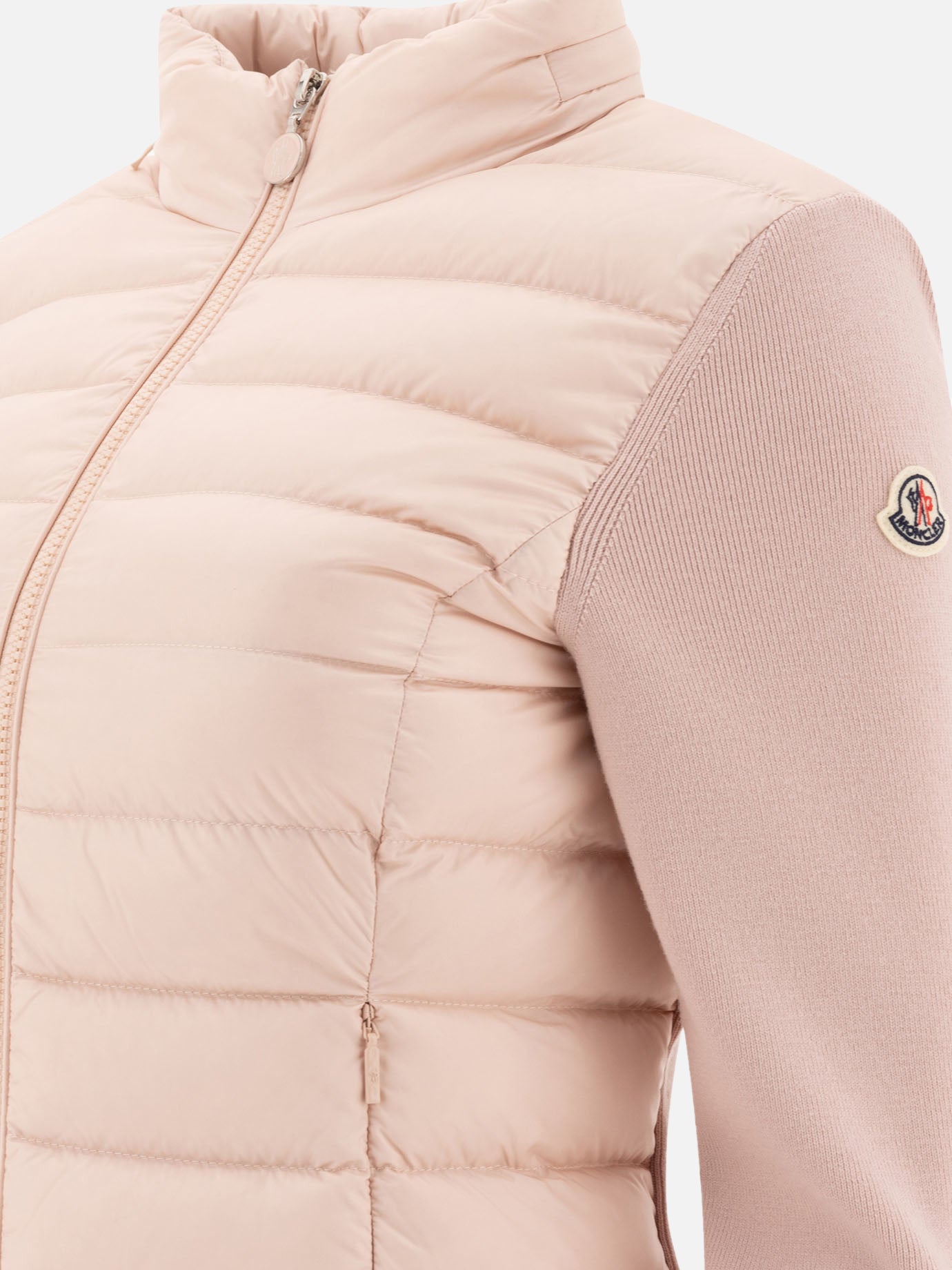 Moncler Cardigan imbottito in lana 13833089_XS Pink thumbnail_4