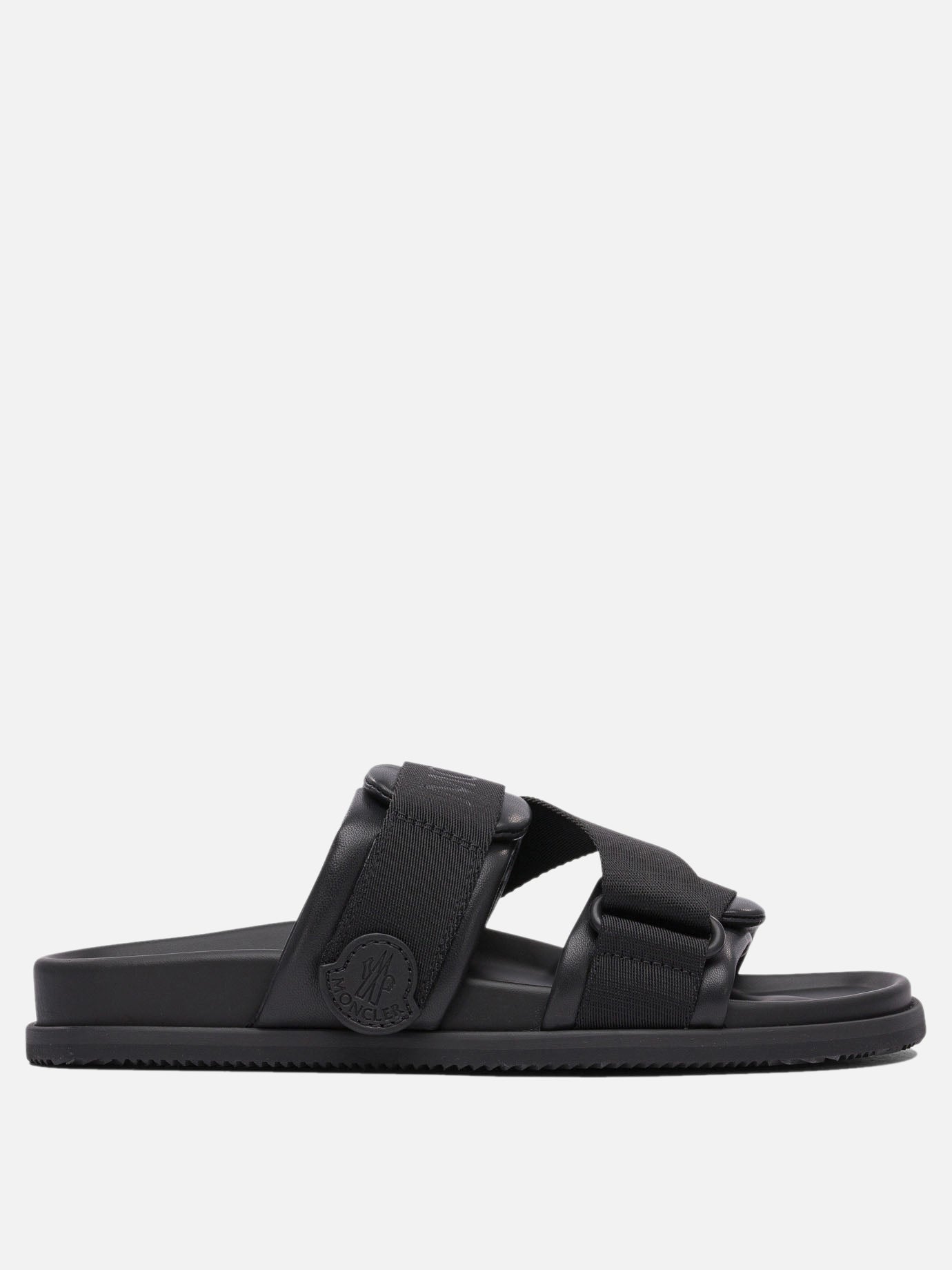 Moncler "Mon Summer" slides Black