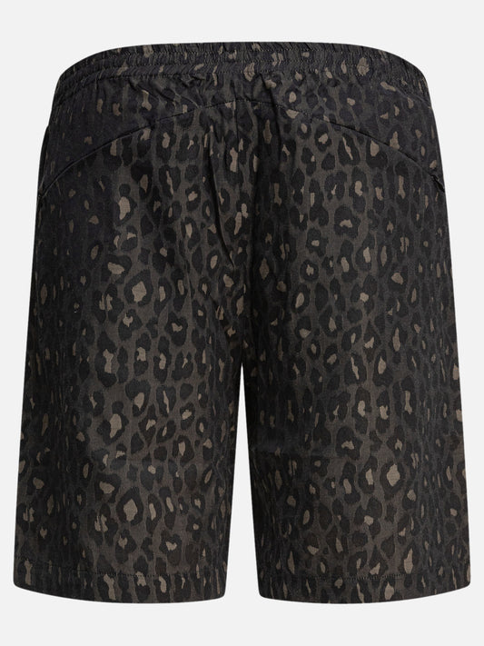 Needles Leopard shorts 17043558_S Brown 2