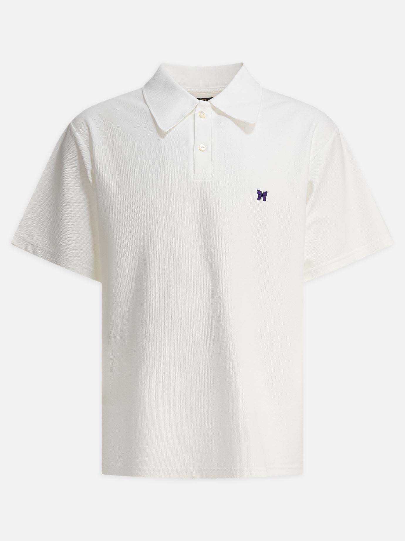 Polo shirts with buttons Logo  White - Needles Men | PDP | VIETTI Online Store | Zoom-Modal
