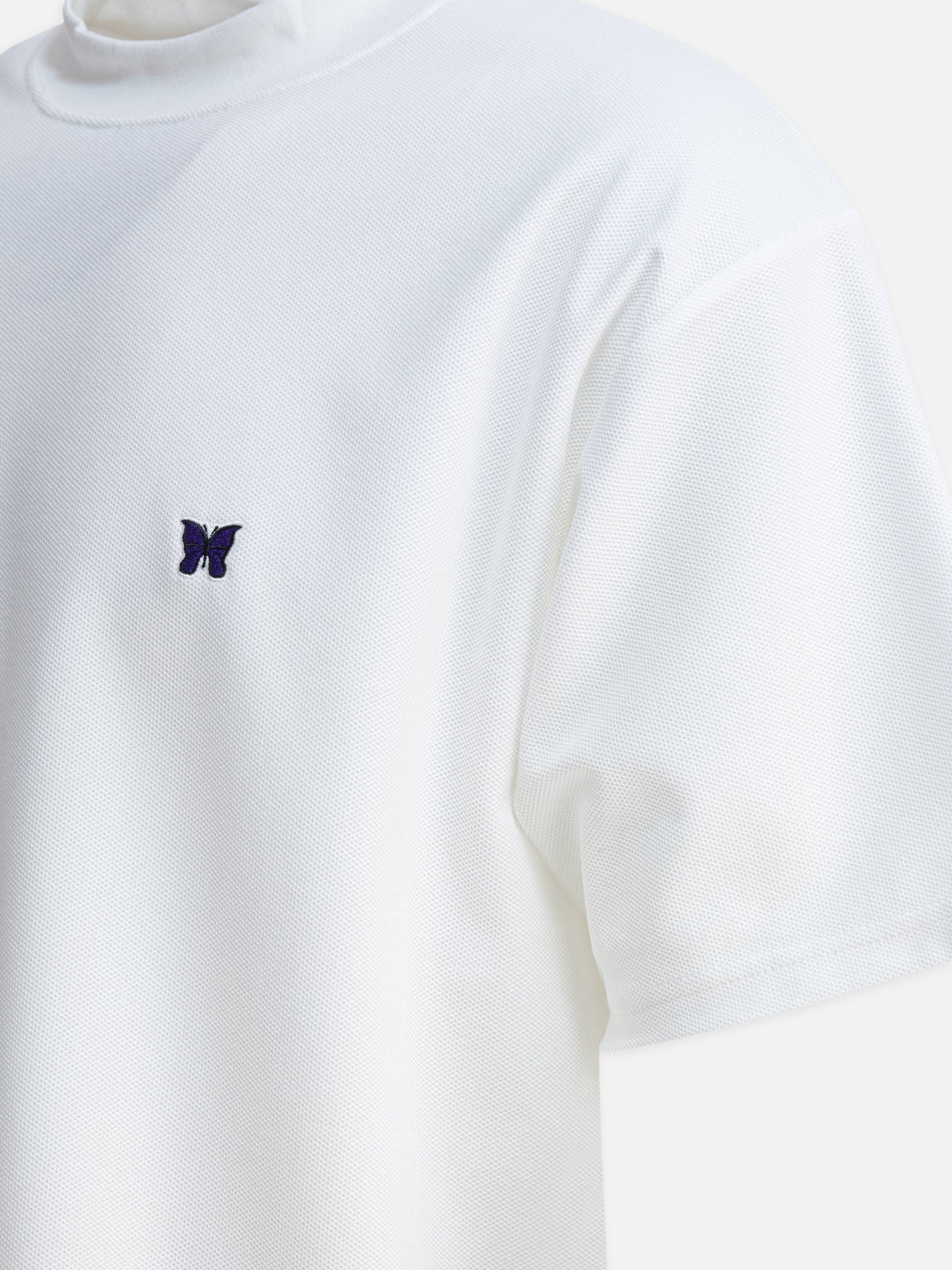 Mock neck t-shirts Logo  White - Needles Men | PDP | VIETTI Online Store | thumbnail_4