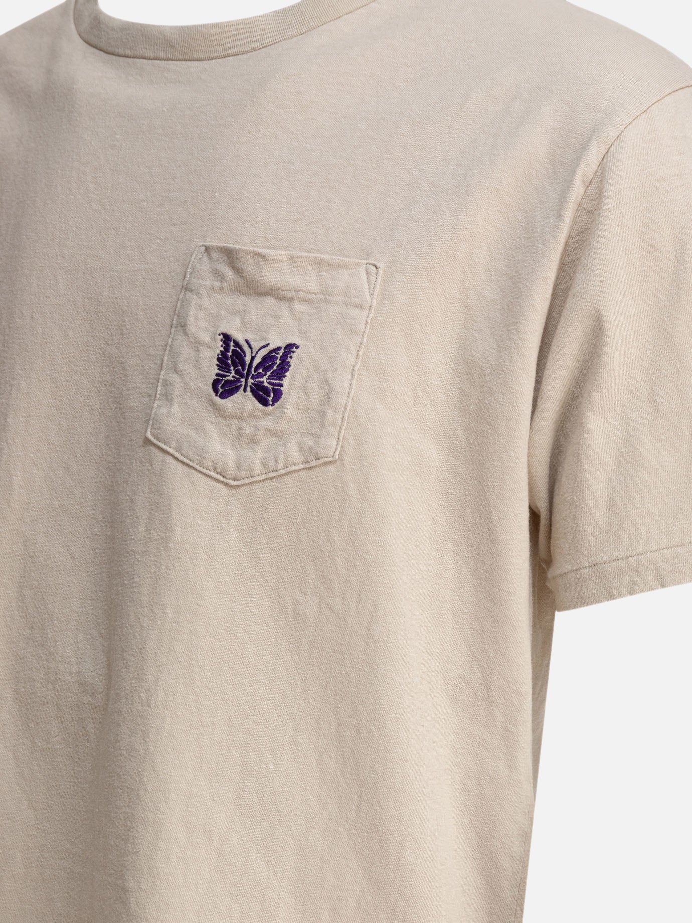 Crewneck t-shirts Logo  Beige - Needles Men | PDP | VIETTI Online Store | thumbnail_4