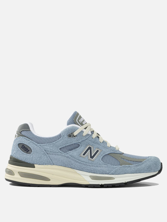 Low top sneakers 100% suede - 100% rubber  Light blue - New Balance Men | PLP | VIETTI Online Store 
