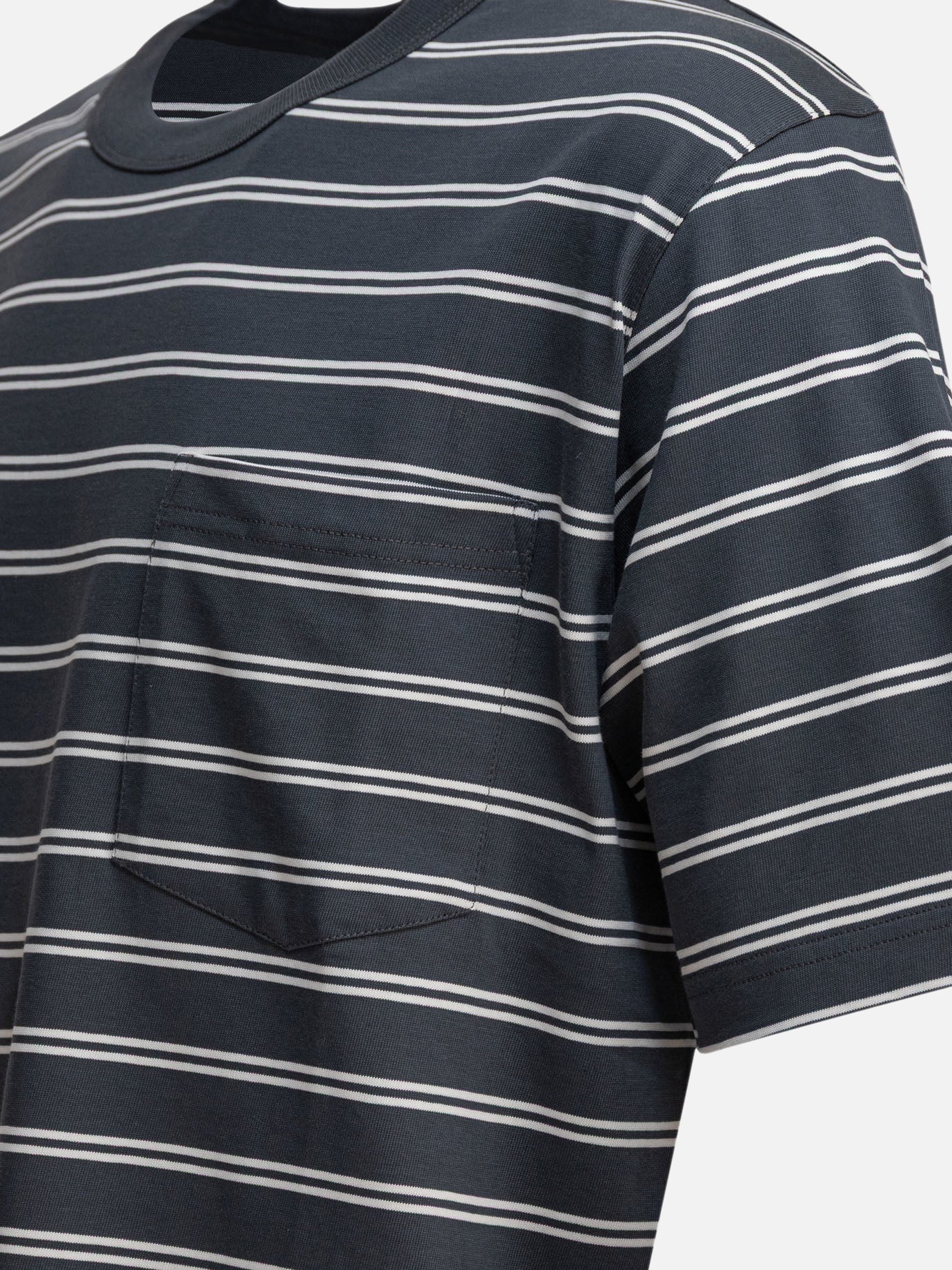 T-shirt girocollo Striped  Grigio - Norse Projects Uomo | PDP | VIETTI Online Store | thumbnail_4