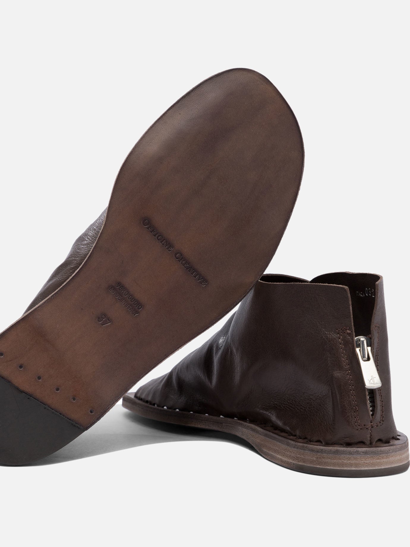Sandali bassi 100% leather - 100% leather  Marrone - Officine Creative Donna | PDP | VIETTI Online Store | Zoom-Modal_5
