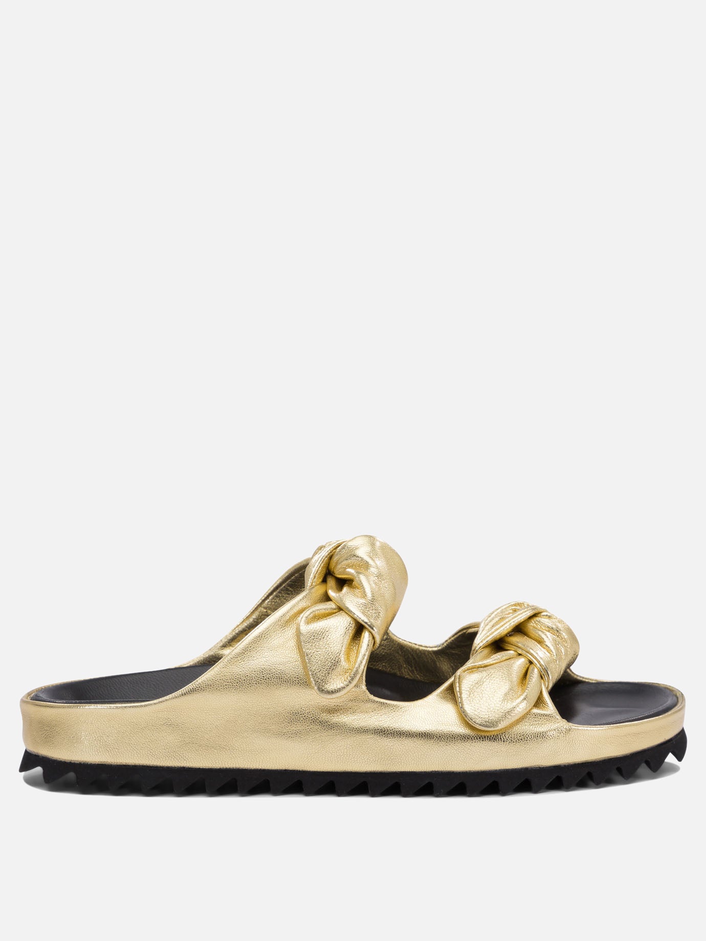 Sandali bassi 100% leather - 100% rubber  Oro - Officine Creative Donna | PDP | VIETTI Online Store | thumbnail
