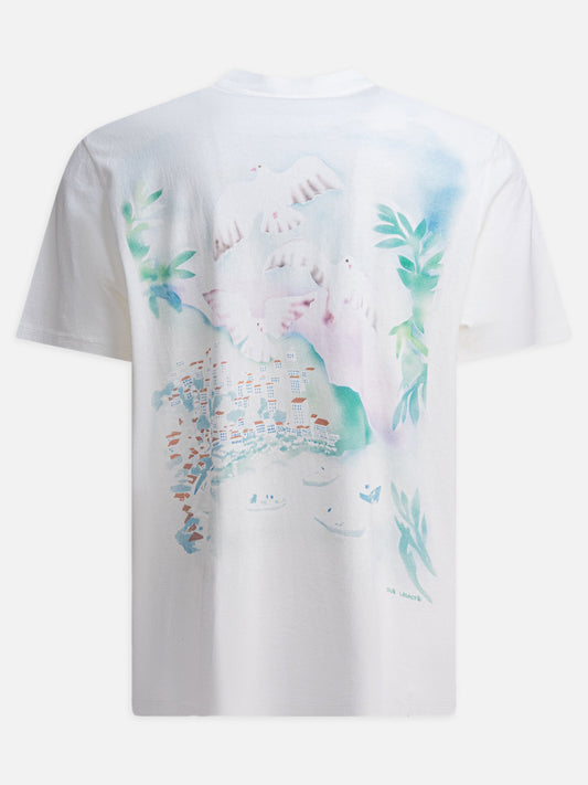 Our Legacy T-shirt "Box" stampa Sea View 11200713_50 White 2