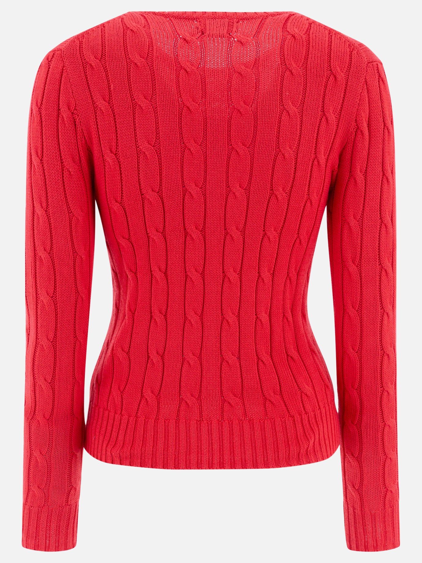 Polo Ralph Lauren Maglione girocollo a trecce 18962511_S Red thumbnail_2