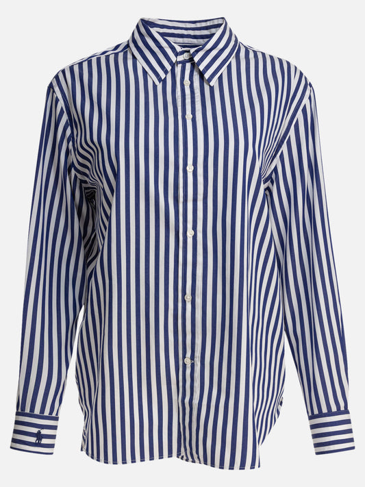 Polo Ralph Lauren Camicia in cotone a righe oversize-fit 11201468_XS Blue 1