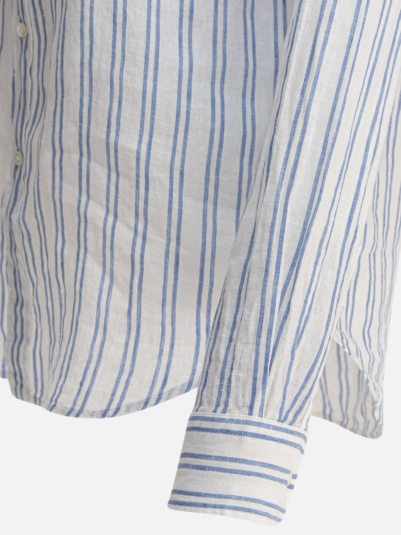 Polo Ralph Lauren Classic-fit striped linen shirt 12523602_XS Light blue thumbnail_4