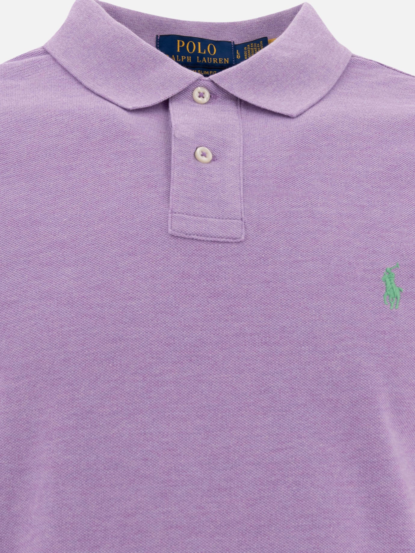 Polo Ralph Lauren Pique polo shirt 11806817_S Purple thumbnail_3