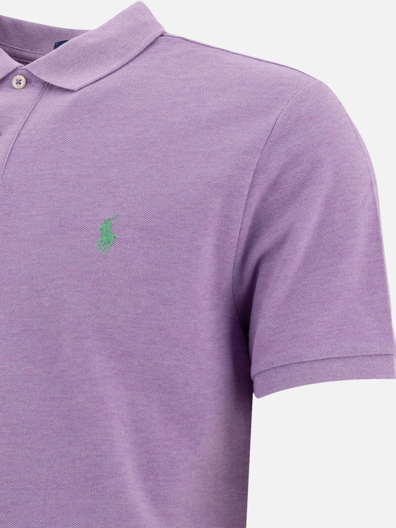 Polo Ralph Lauren Pique polo shirt 11806817_S Purple thumbnail_4