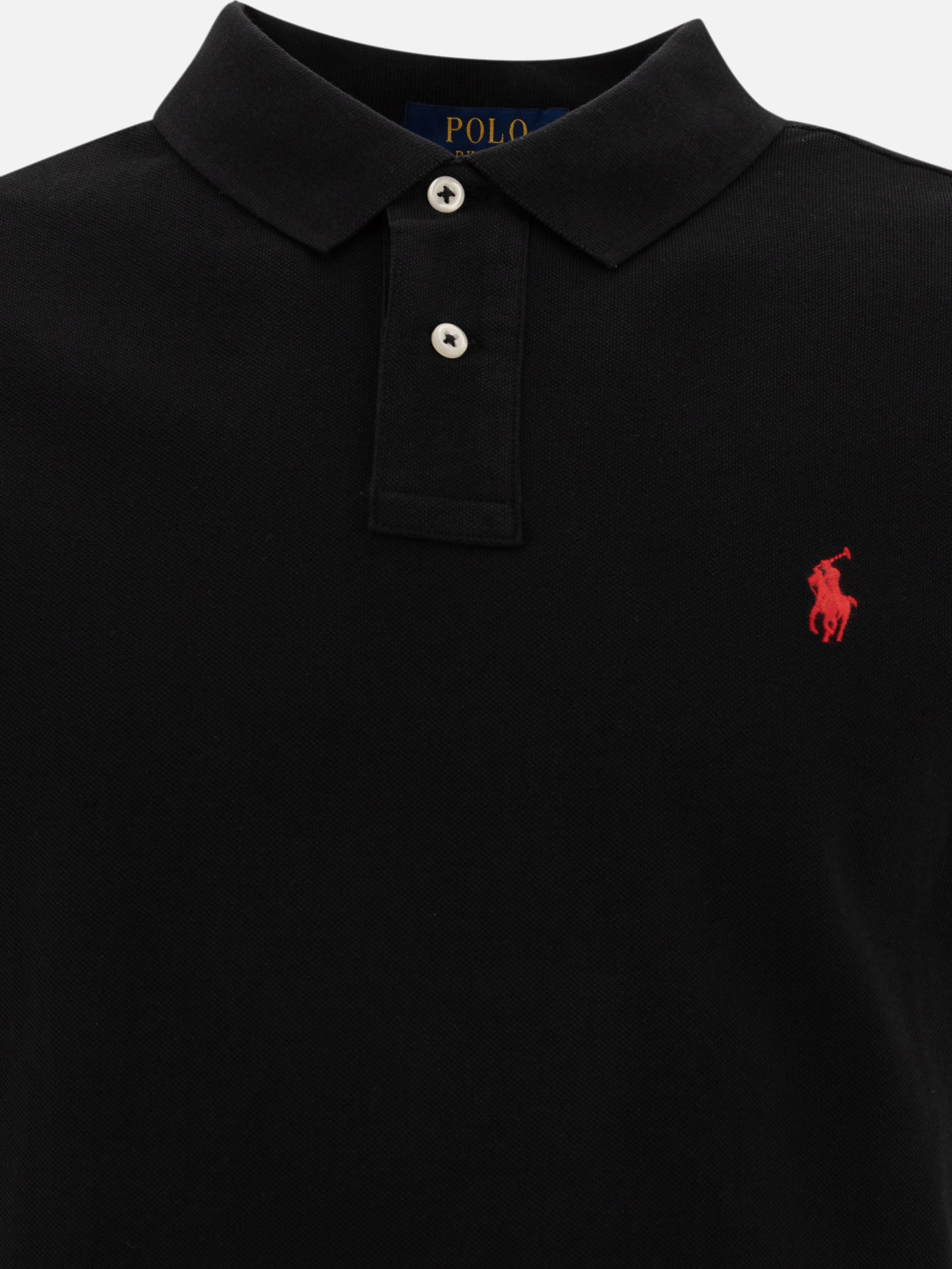 Polo Ralph Lauren Pique polo shirt 16073448_S Black thumbnail_3