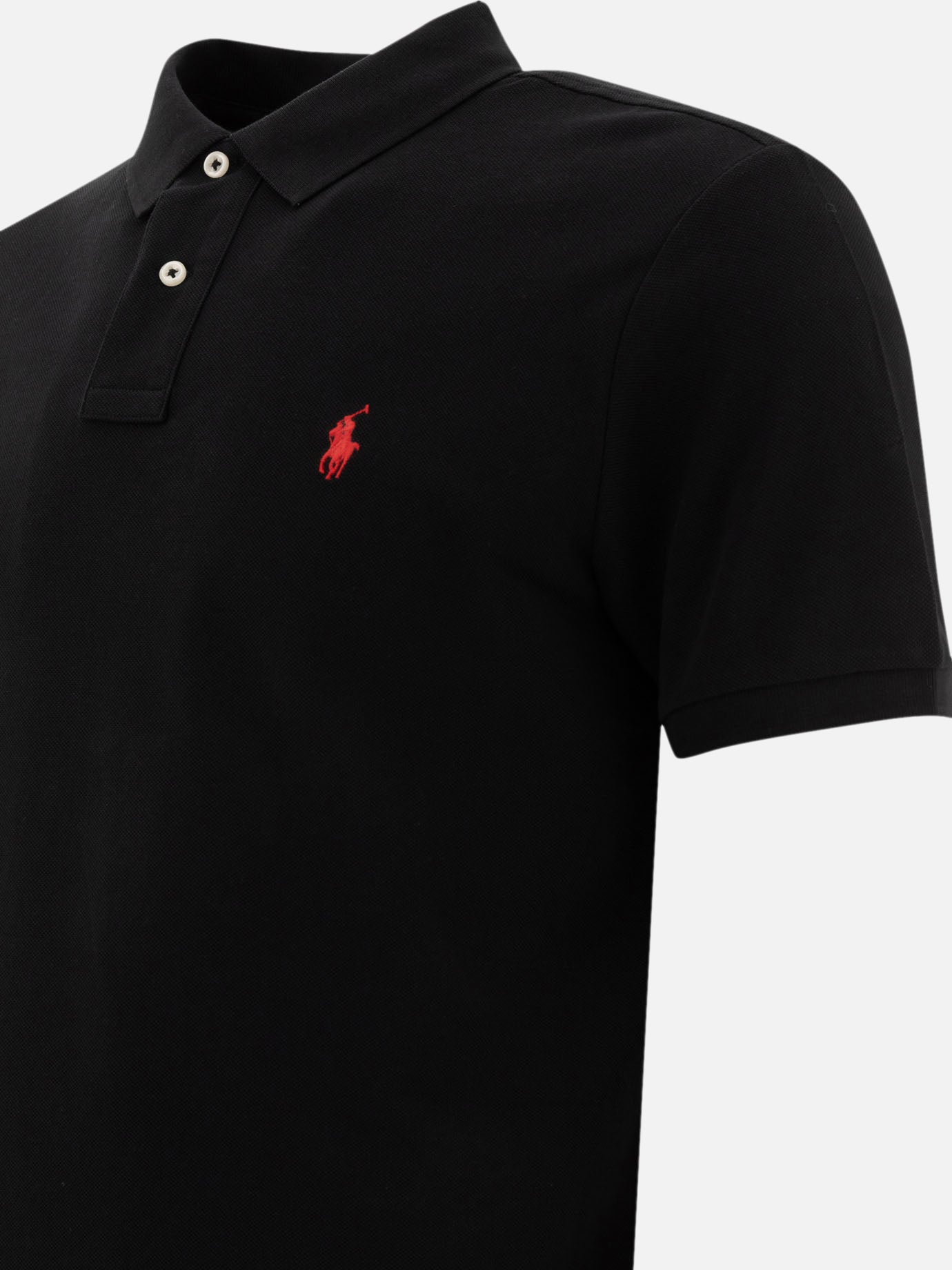 Polo Ralph Lauren Pique polo shirt 16073448_S Black thumbnail_4