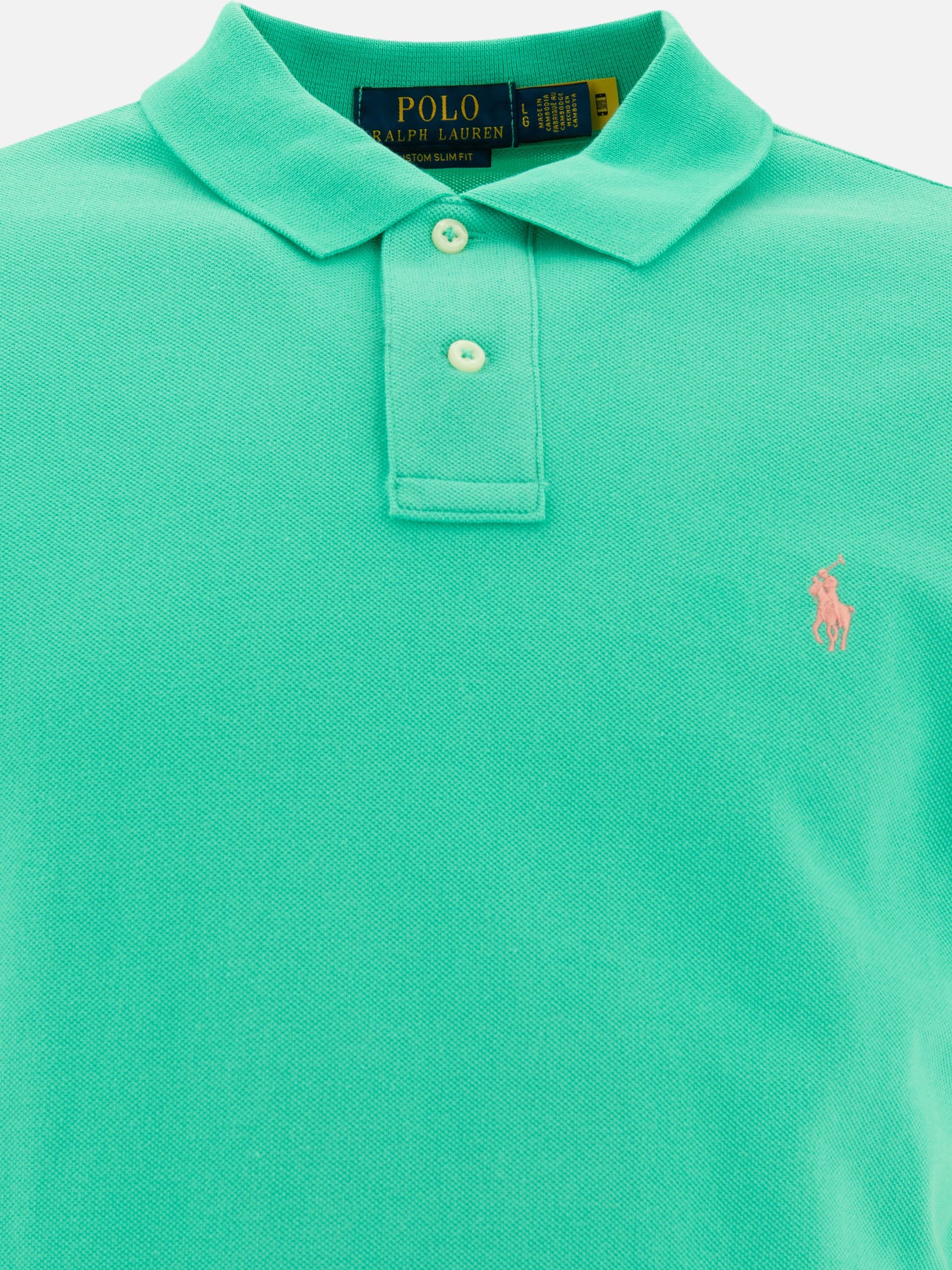 Polo Ralph Lauren Pique polo shirt 15089209_S Green thumbnail_3
