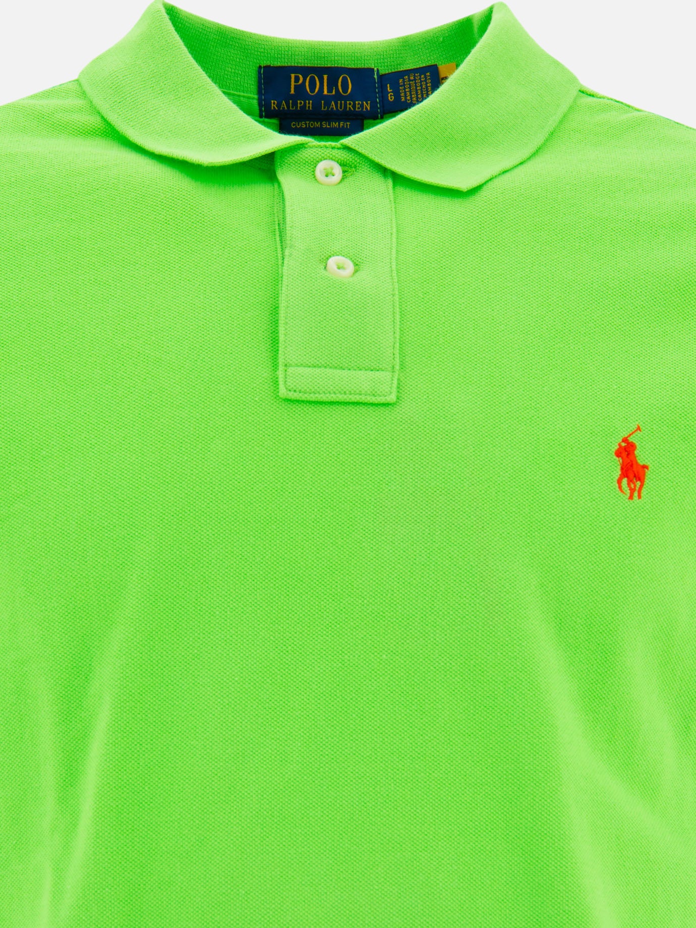 Polo Ralph Lauren Pique polo shirt 17792992_S Green thumbnail_3