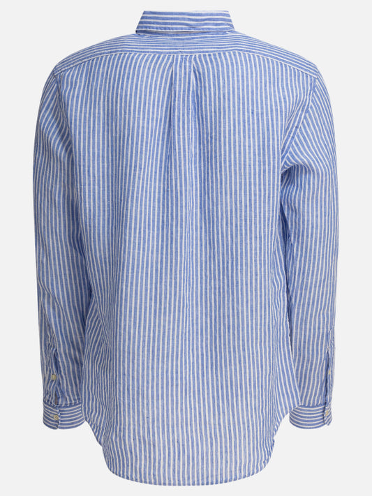 Polo Ralph Lauren Camicia in lino a righe 16902239_S Blue 2