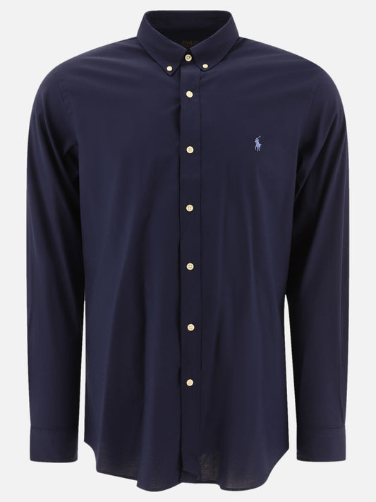 Polo Ralph Lauren Camicia in popeline stretch slim-fit 15867196_S Blue 1