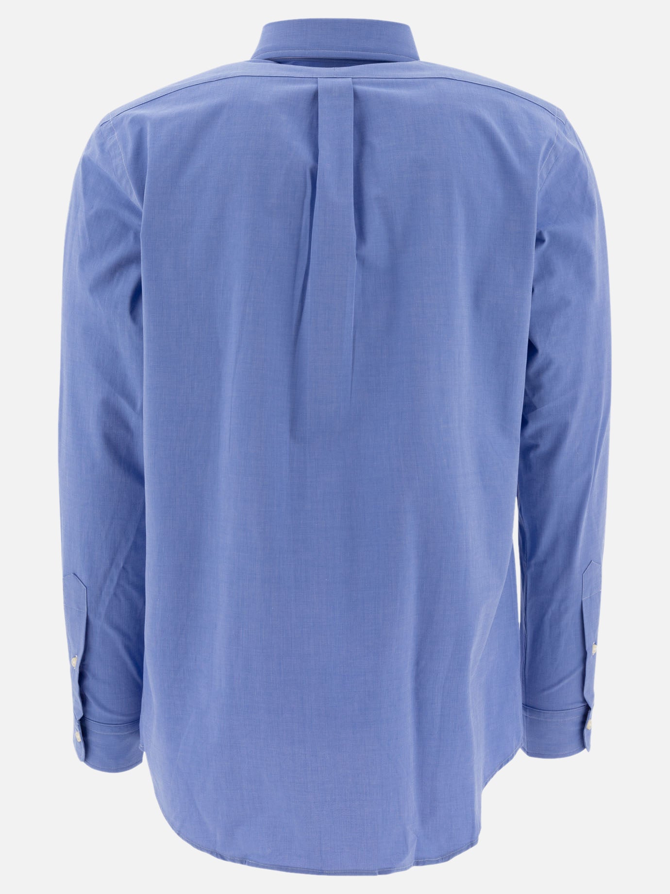 Polo Ralph Lauren Camicia in popeline stretch custom-fit 12675402_S Blue thumbnail_2