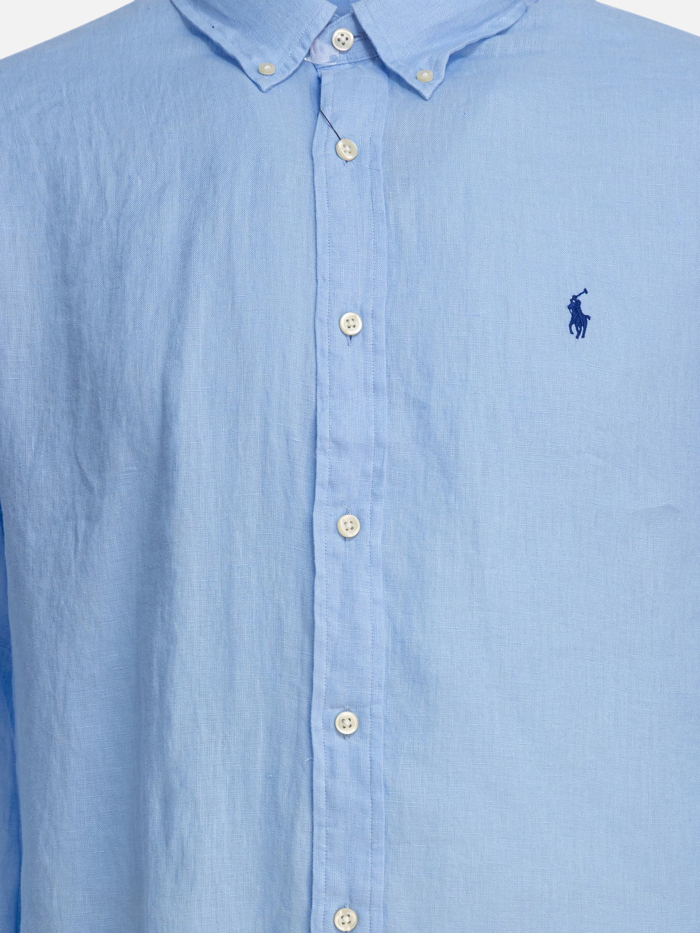 Polo Ralph Lauren Custom-fit linen shirt Blue