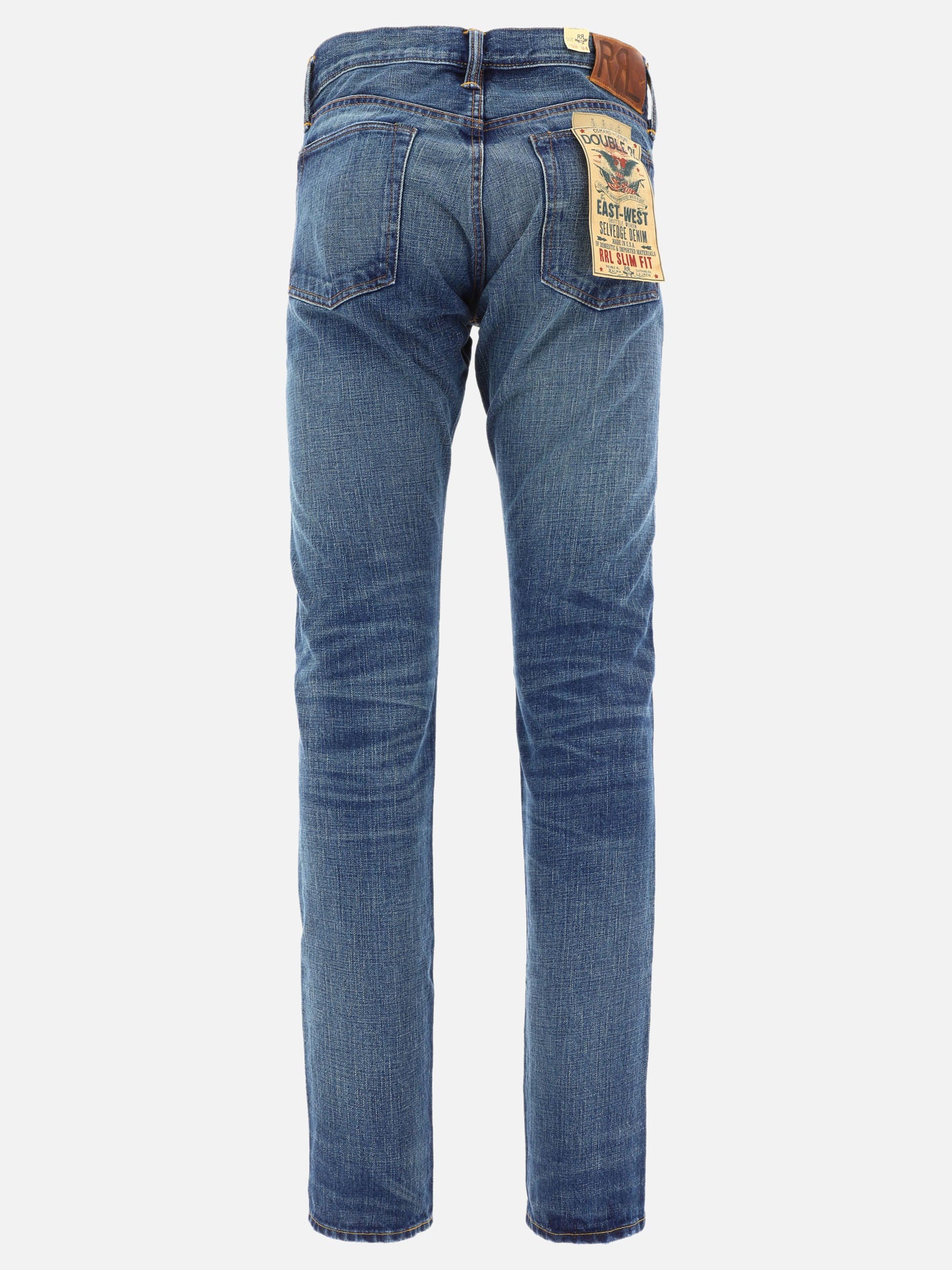 Jeans a gamba dritta Solid colour  Blu - RRL by Ralph Lauren Uomo | PDP | VIETTI Online Store | thumbnail_2