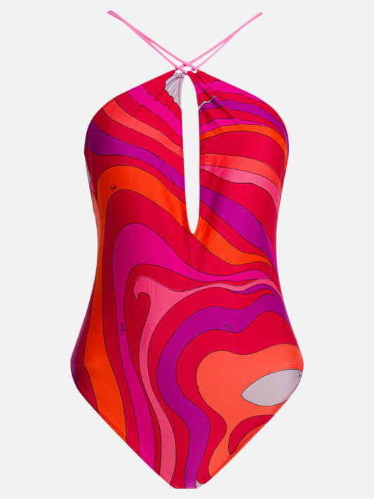 Pucci Costume intero in stampa Marmo 10116996_S Pink 1