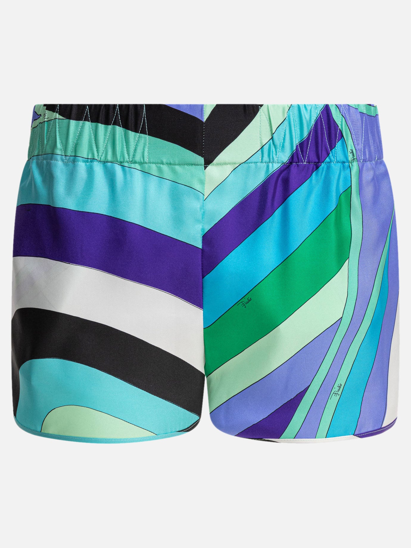 Drawstring shorts Print  Blue - Pucci Women | PDP | VIETTI Online Store | thumbnail_4