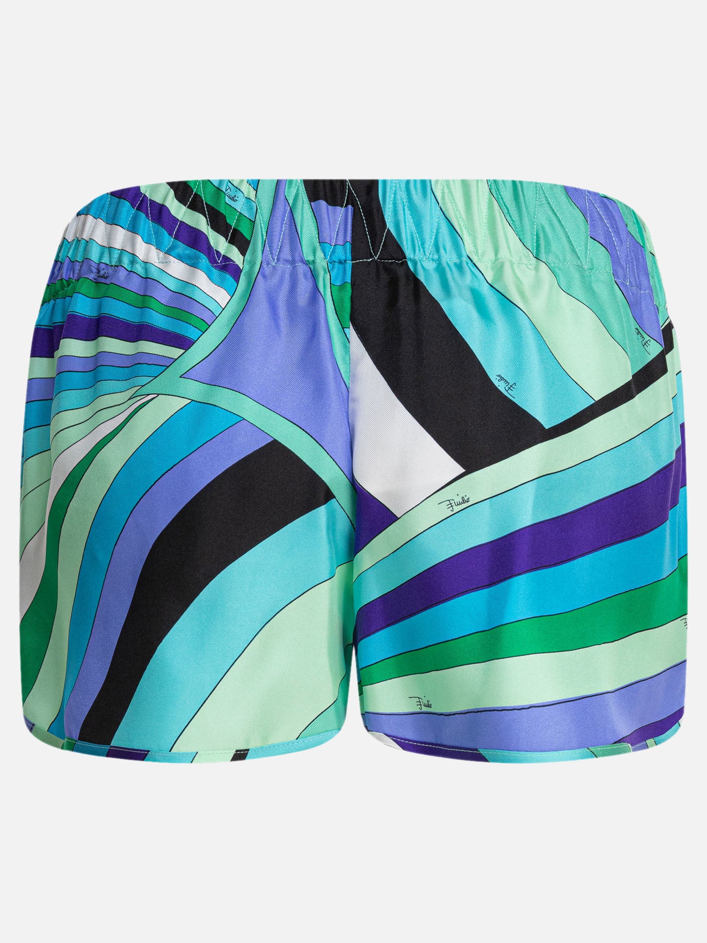 Drawstring shorts Print  Blue - Pucci Women | PDP | VIETTI Online Store | thumbnail_3