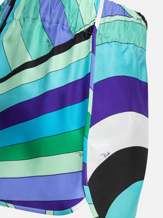 Drawstring shorts Print  Blue - Pucci Women | PLP | VIETTI Online Store 
