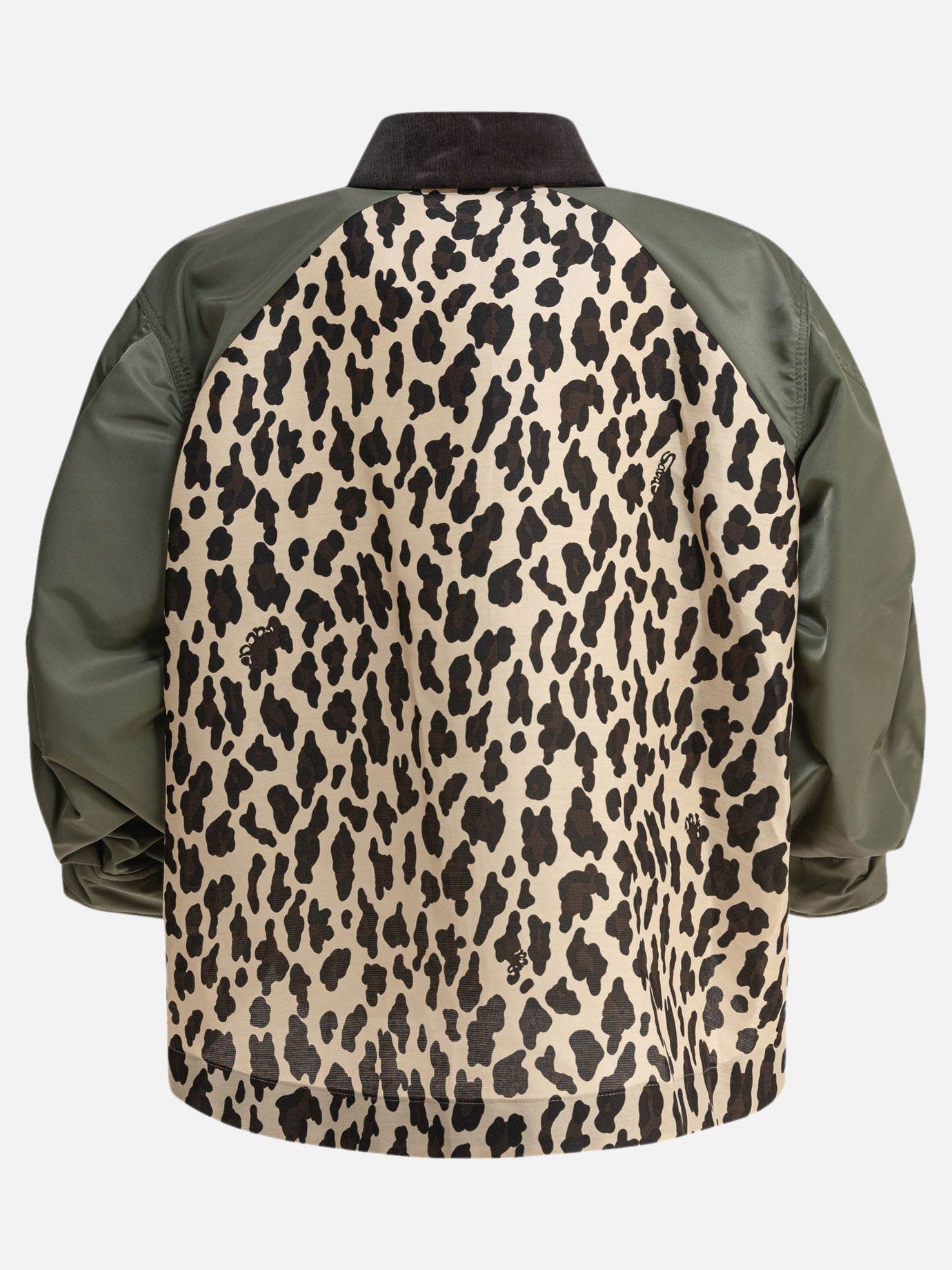 Sacai Giacca leopardata 18722623_1 Brown thumbnail_2