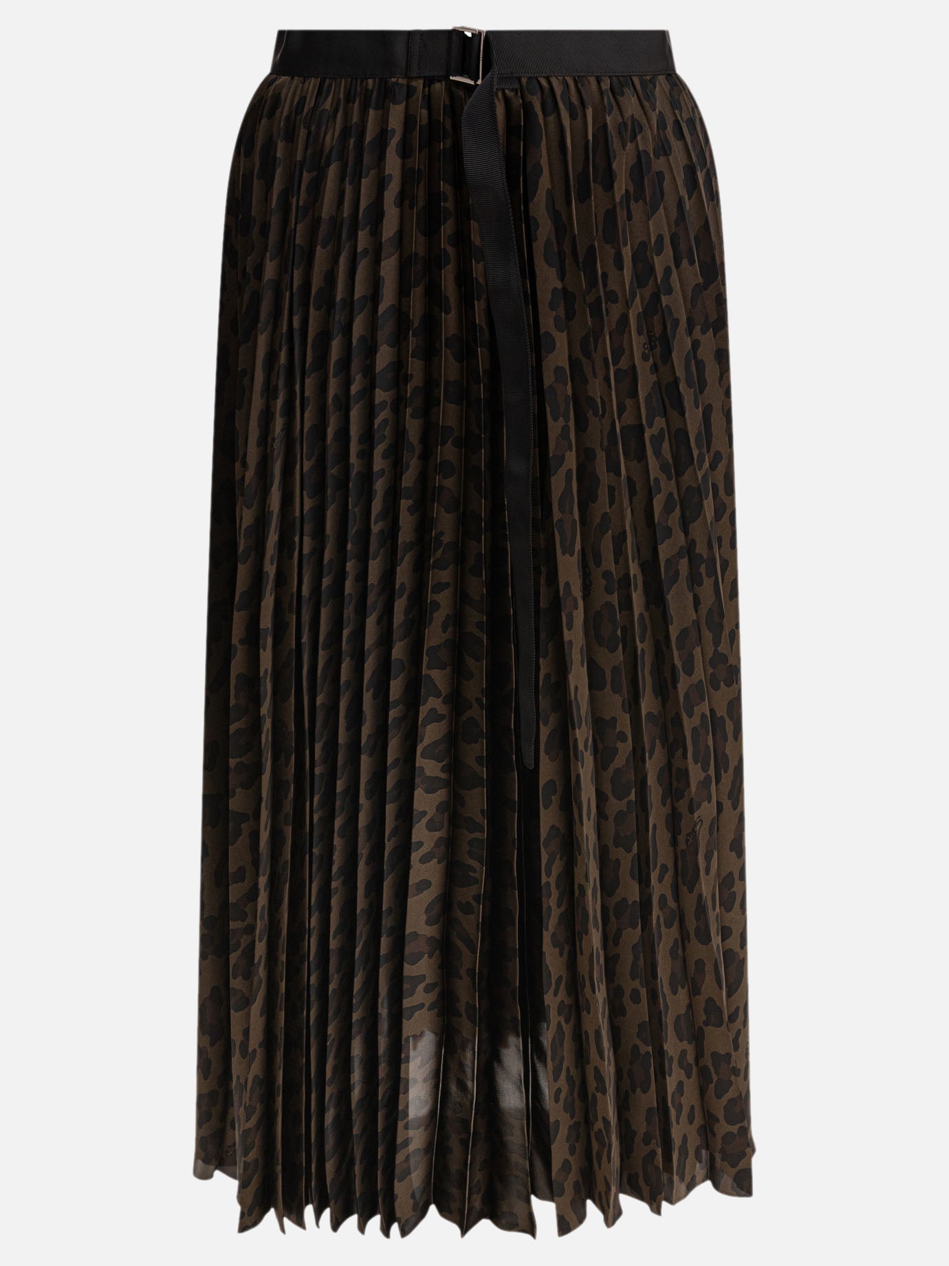 Sacai Gonna leopardata 11579965_2 Brown thumbnail_1