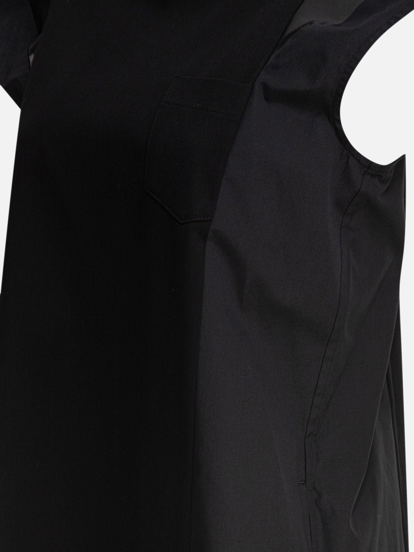 Sacai Cotton jersey dress 15356950_1 Black thumbnail_4