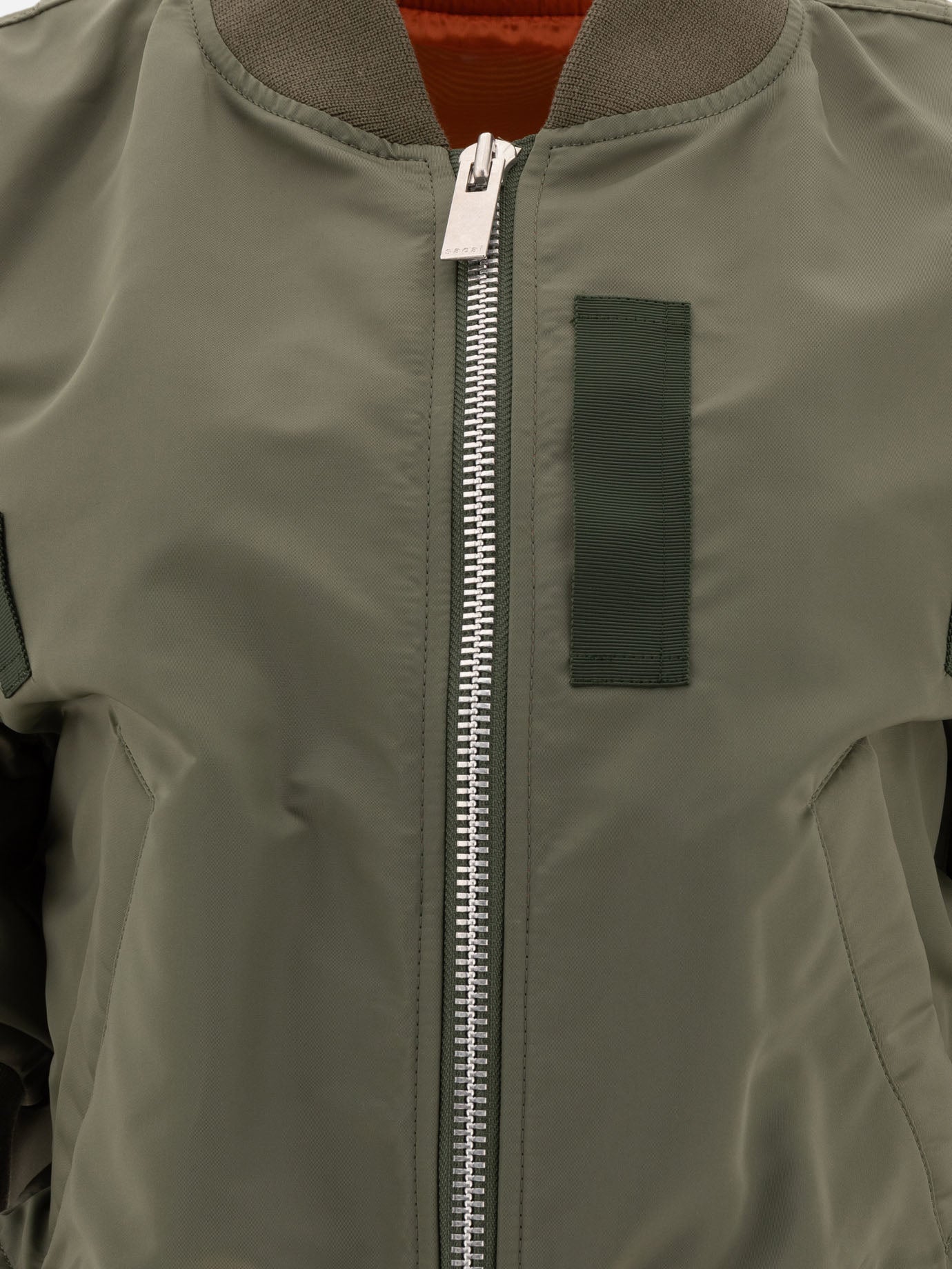 Sacai Bomber in nylon 14035715_1 Green thumbnail_3