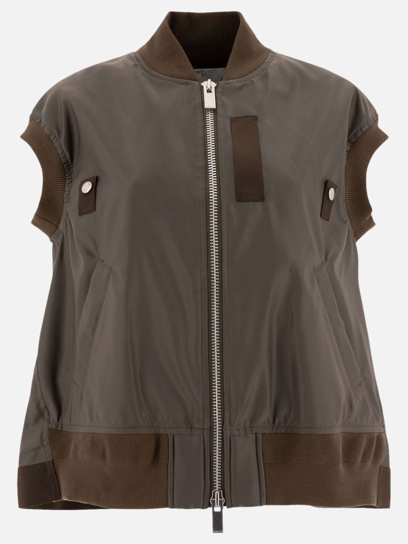 Sacai Smanicato in nylon twill 12716542_2 Green thumbnail_1