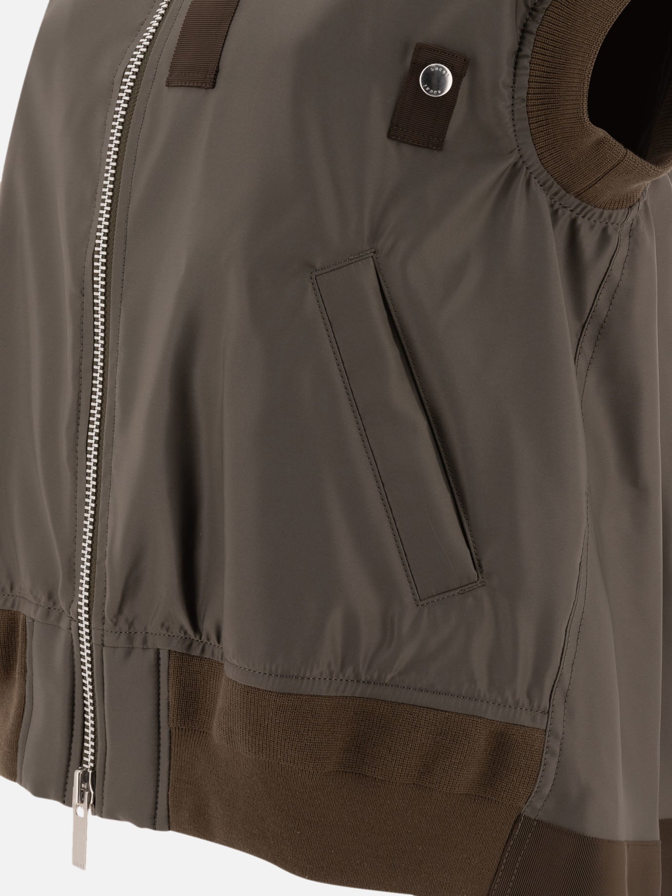 Sacai Smanicato in nylon twill 12716542_2 Green thumbnail_4