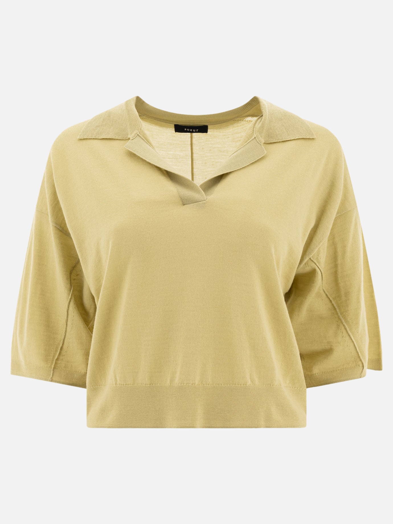Polo senza bottoni Solid colour  Verde - Soeur Donna | PDP | VIETTI Online Store | Zoom-Modal
