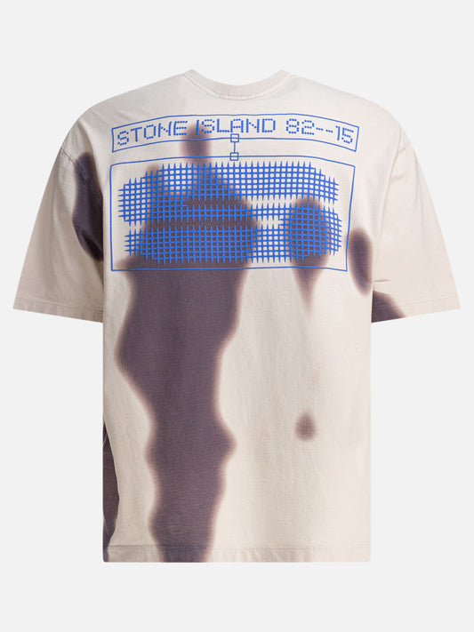 Crewneck t-shirts Logo  Beige - Stone Island Men | PLP | VIETTI Online Store | 2
