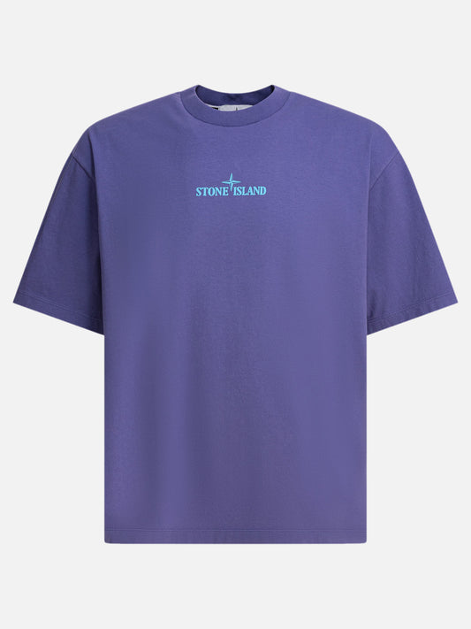 Crewneck t-shirts Logo  Purple - Stone Island Men | PLP | VIETTI Online Store 
