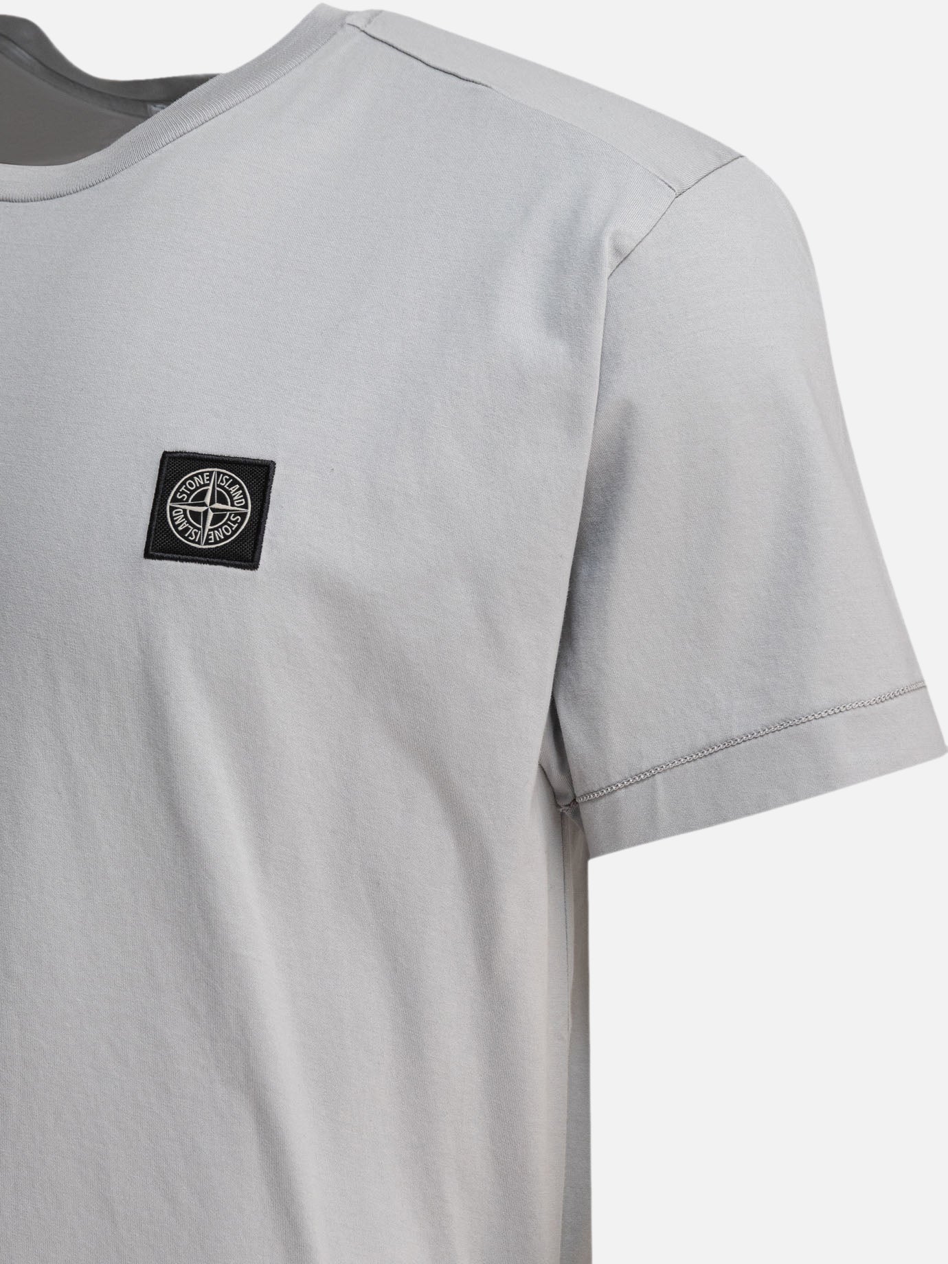 Stone Island T-shirt in jersey di cotone 19754078_L Grey thumbnail_4