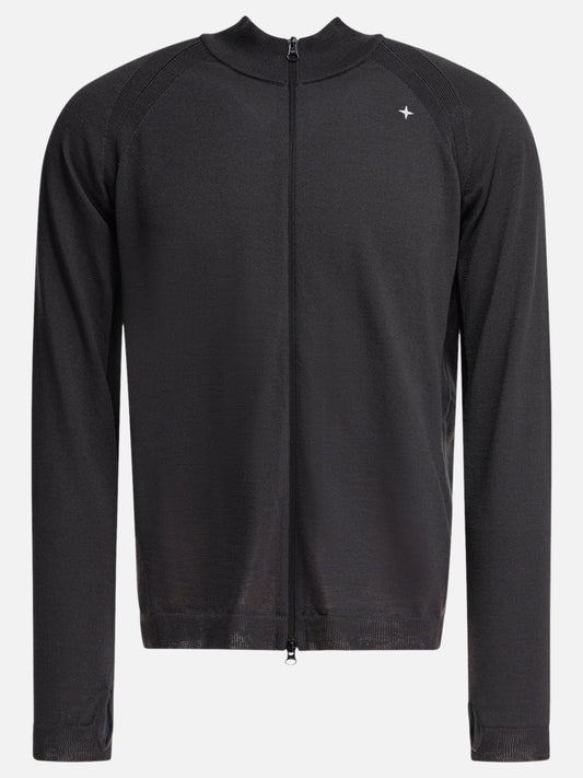 Stone Island Cardigan with zipper on PrimaLoft bio 12505032_L Grey 1