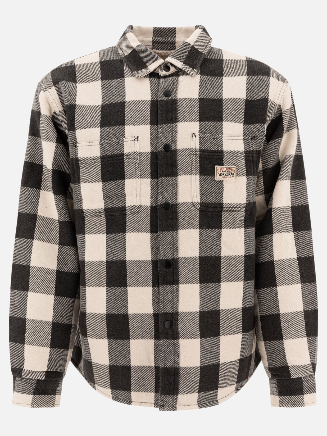 Stüssy Overshirt &quot;Check&quot; 13632407_S Black thumbnail_1