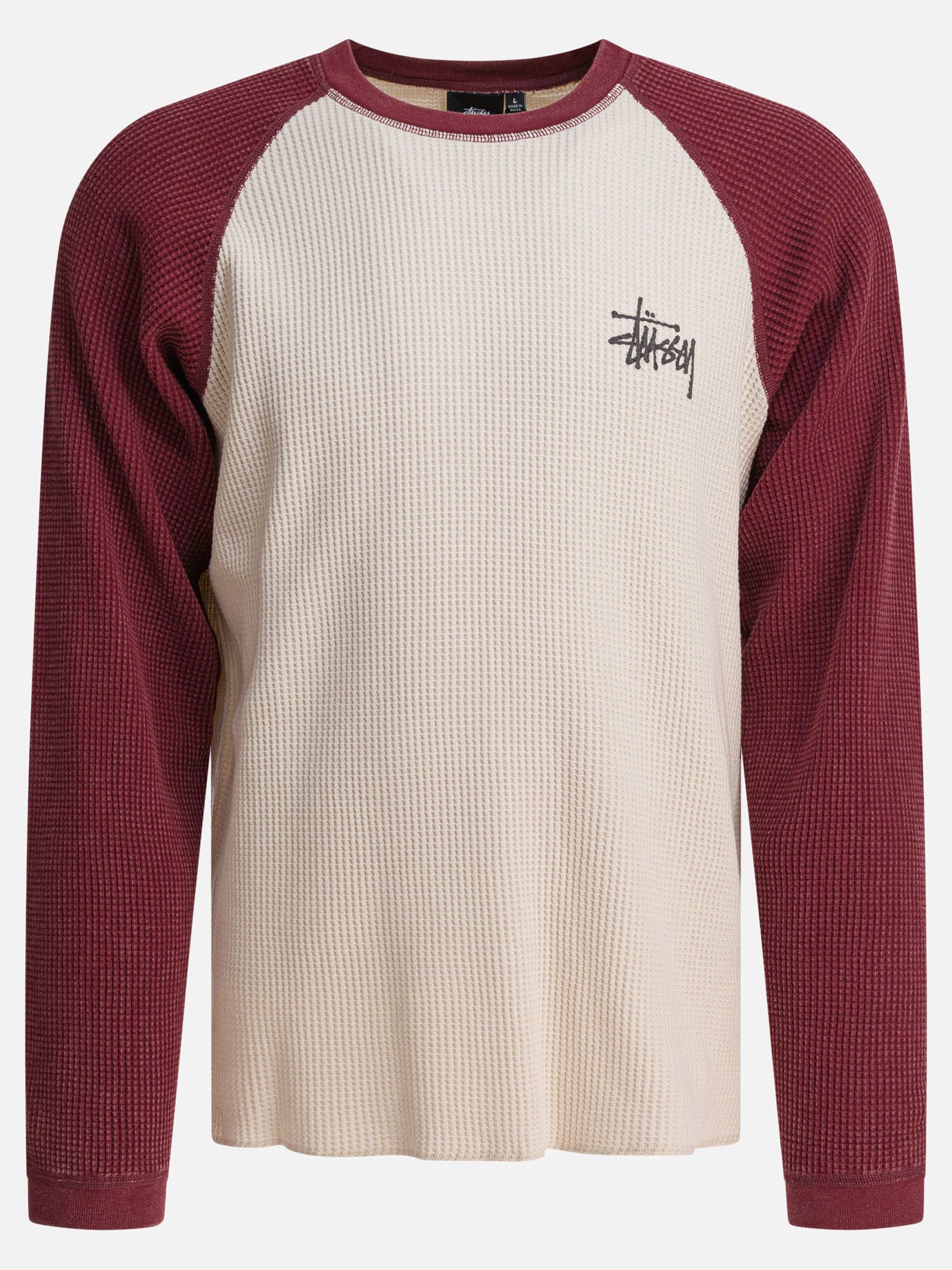 Crewneck t-shirts Logo  Beige - Stüssy Men | PDP | VIETTI Online Store | Zoom-Modal
