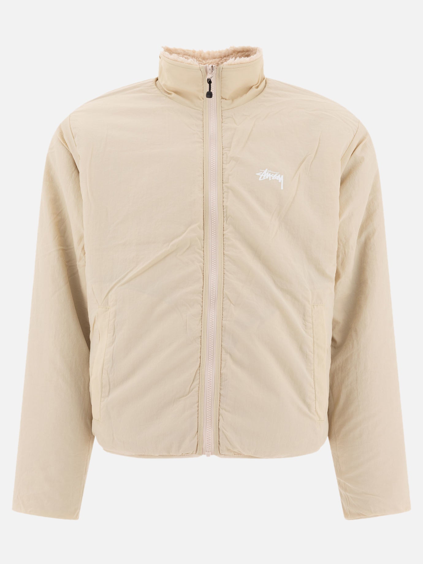 Stüssy Giacca reversibile &quot;Sherpa&quot; 16864776_S Beige thumbnail_2