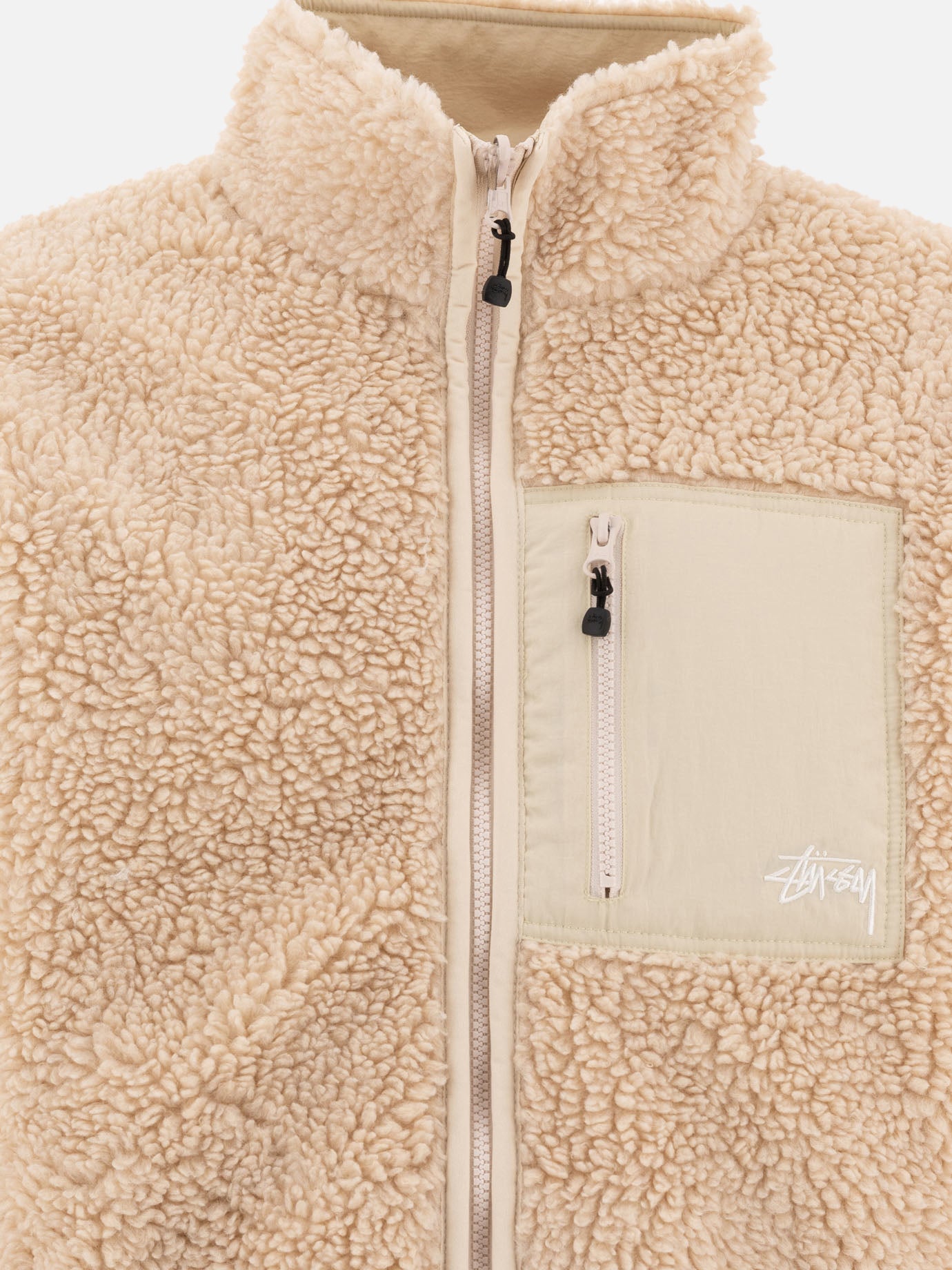 Stüssy Giacca reversibile &quot;Sherpa&quot; 16864776_S Beige thumbnail_5
